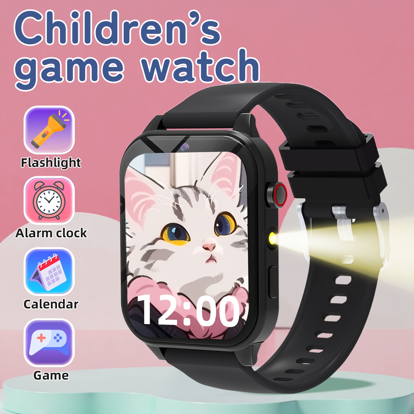 Kids Education Calculator - Kinder Smart-Lernuhr mit Lernspielen, Kamera &