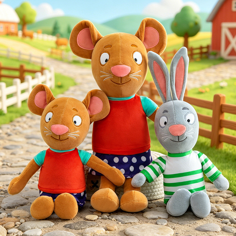 Kids Education Movies - 30/60cm Kawaii Pip und Posy Plüschtiere