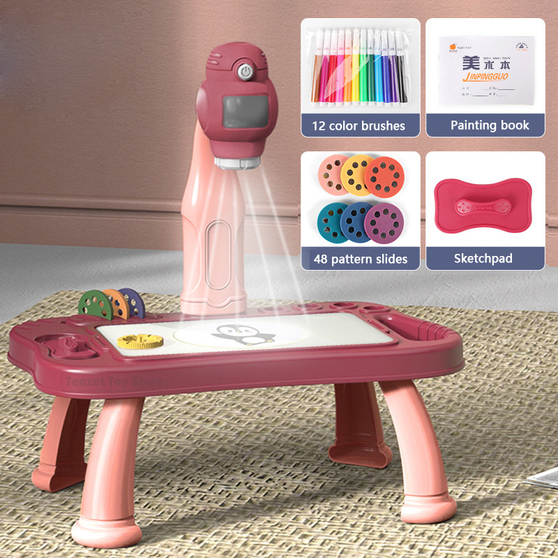 Kids Education Tablets - Smart Projektor Kinder Malerei Tisch Set