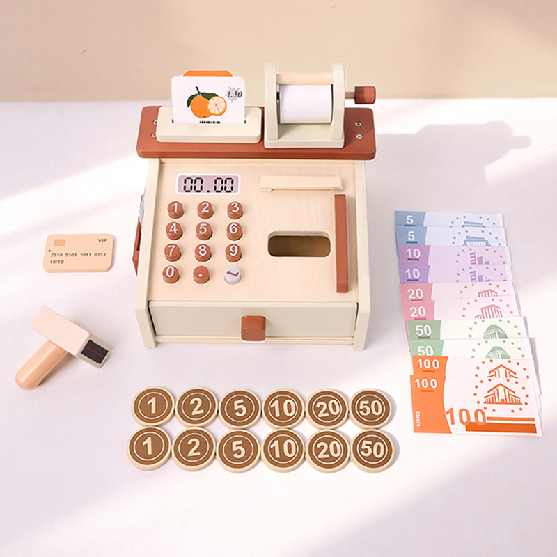 Kids Education Store - Kinder-Simulationskasse mit Währungserkennung, Digitale Lebenskognition, Frühpädagogisches