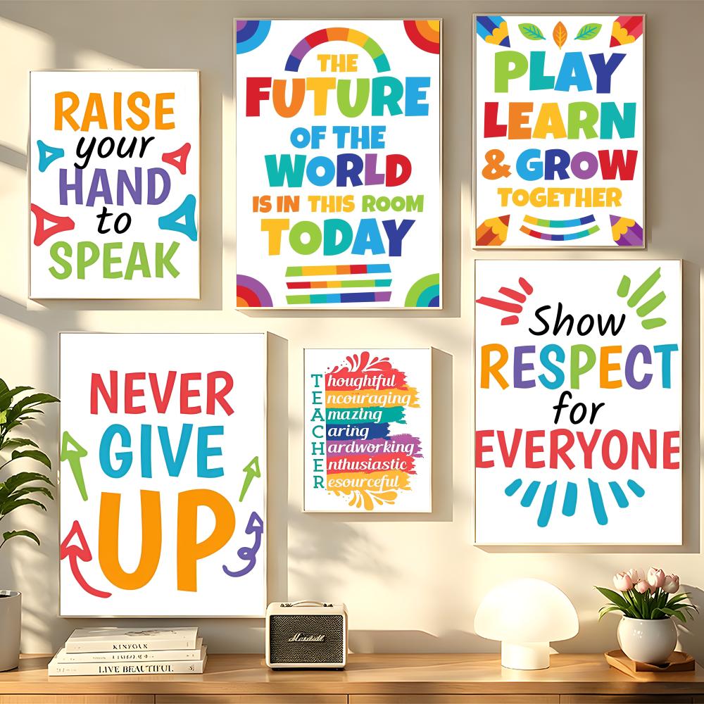 Kids Educational Posters - Positives Bild für Kinderzimmer, Bild für