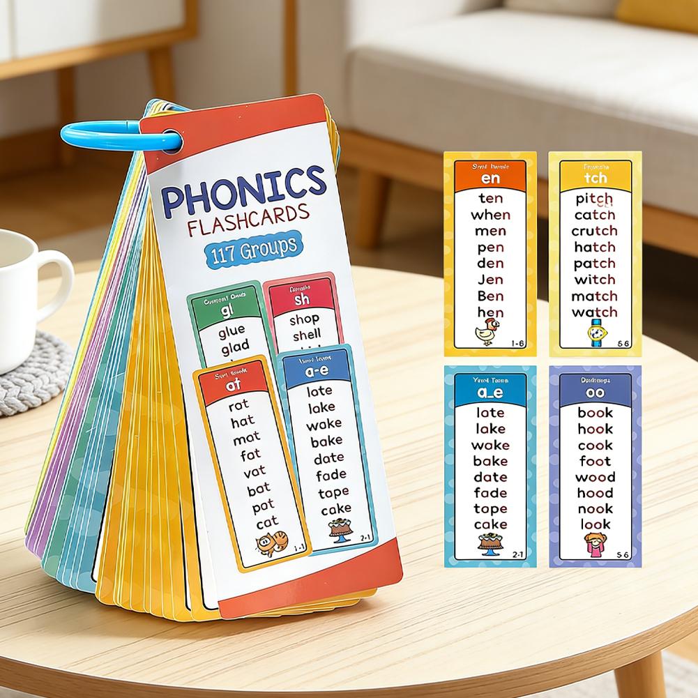 Flash Card Alphabet - Phonics-Lernkarten für Kinder ab 3 Jahren,
