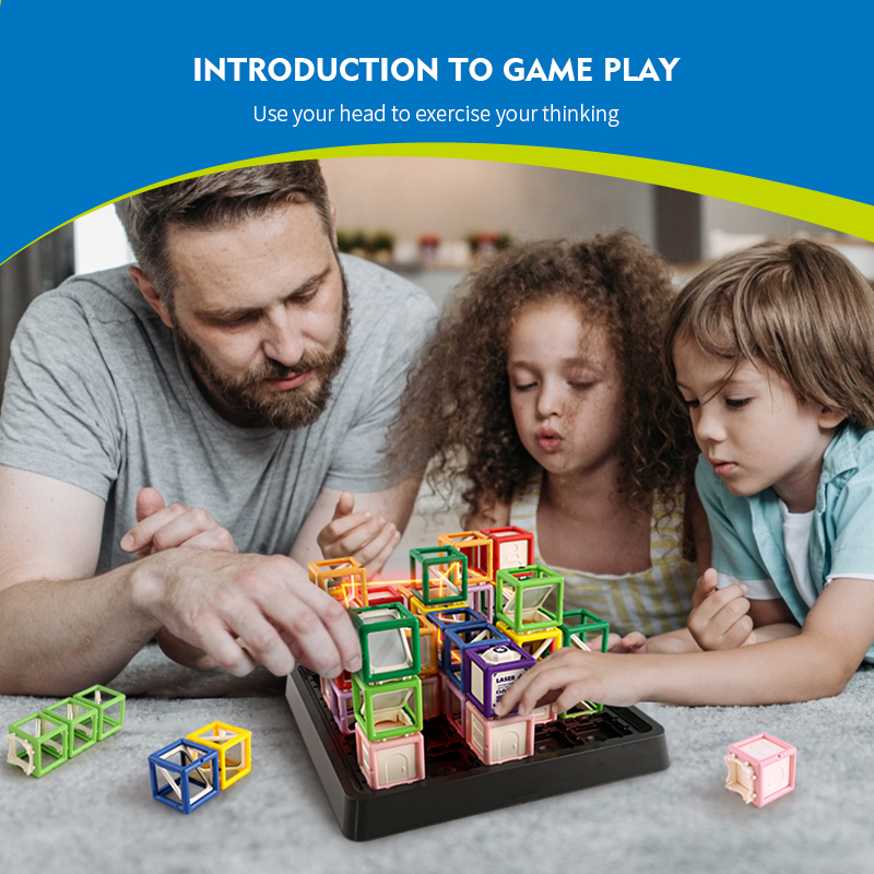Kids Education Level - 60-stufige Herausforderungen, STEM-Spiel, Laser-Labyrinth, Spielzeug für