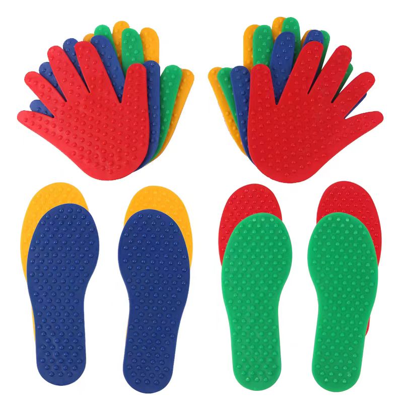 Kids Education Rug - 1 Paar Hand- und Fußkoordinations-Spielmatte Sensorisches