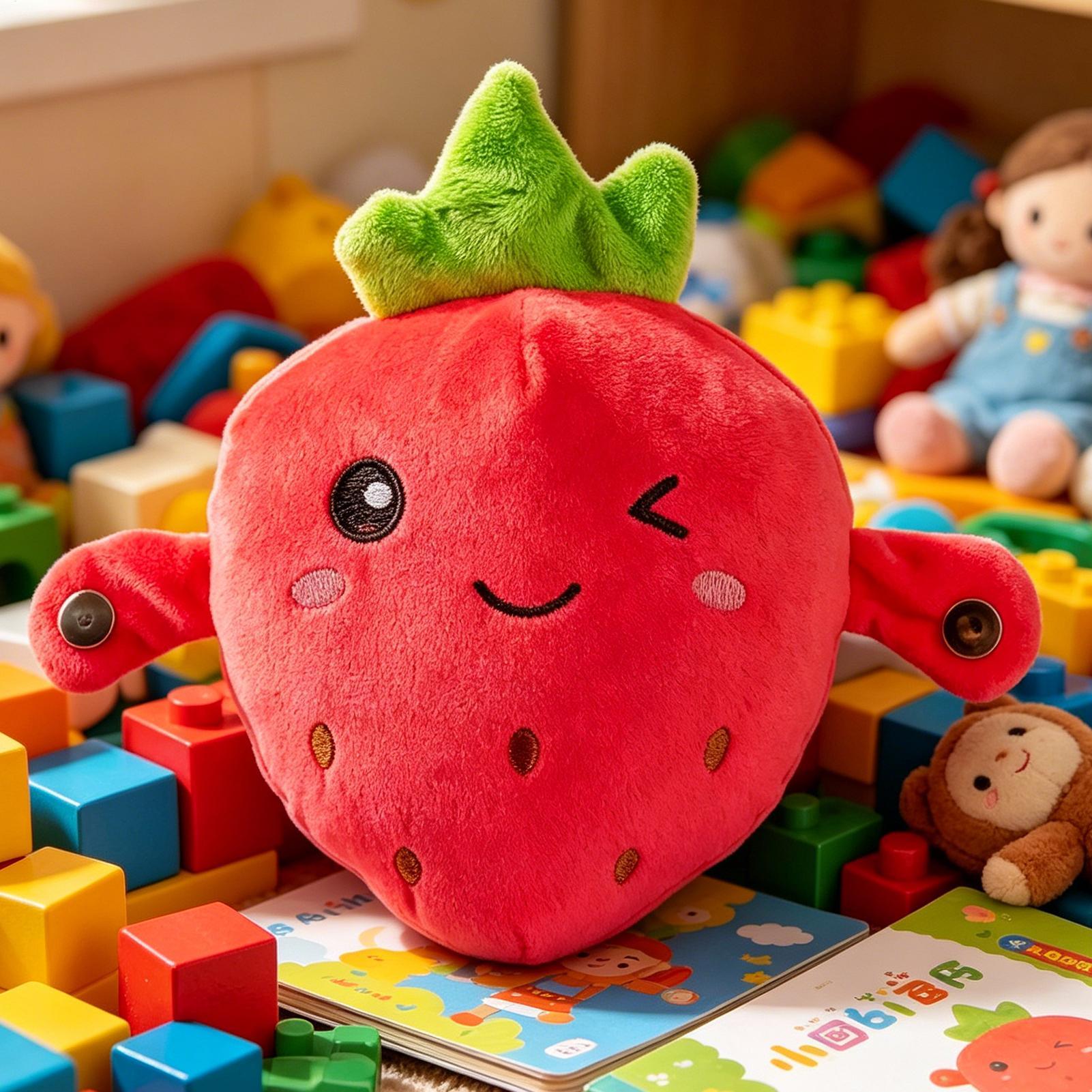 Erdbeer-Plüsch-Kuschelpuppe, P – Kids Education Movies Bewertung und Preis
