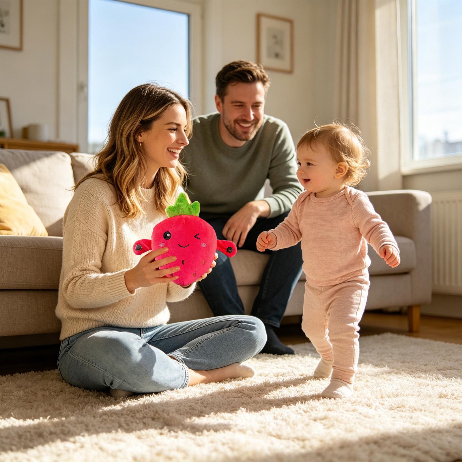 Erdbeer-Plüsch-Kuschelpuppe, P – Kids Education Movies Bewertung und Preis