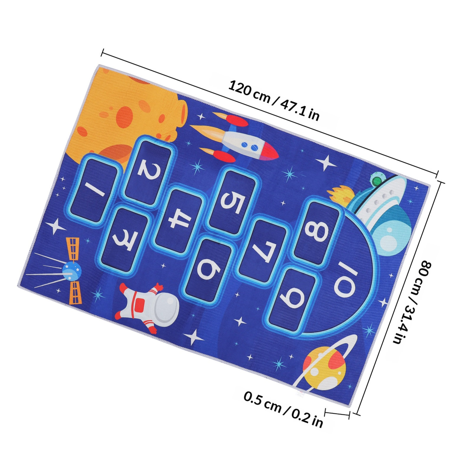 Hopscotch Bodenmatte, Cartoon- – Kids Education Rug Bewertung und Preis