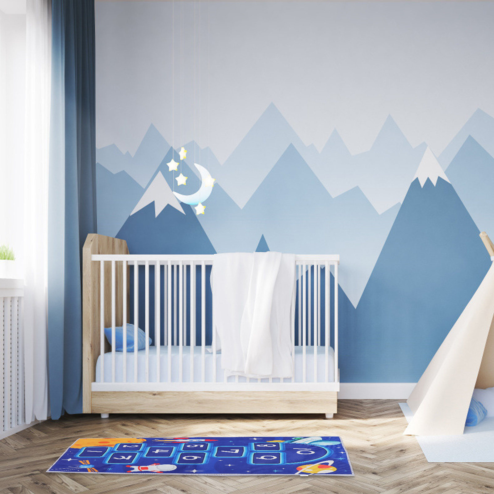 Hopscotch Bodenmatte, Cartoon- – Kids Education Rug Bewertung und Preis