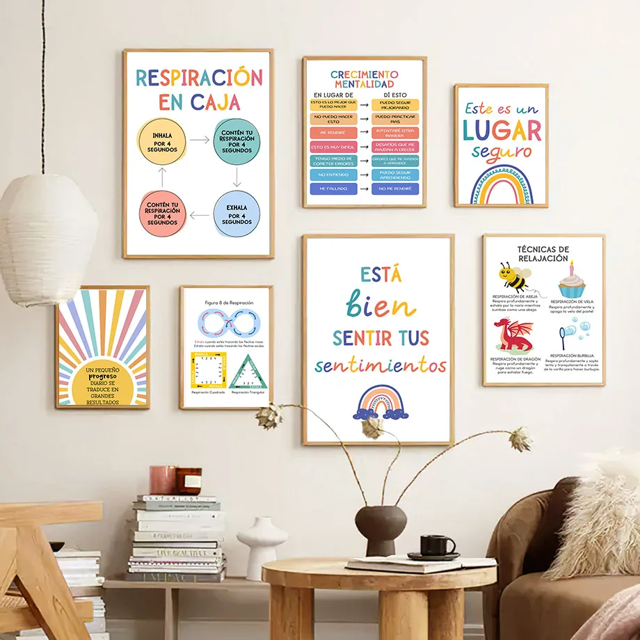 Spanische Bildung Motto Regenb – Kids Educational Posters Bewertung und Preis