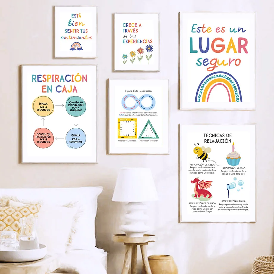 Spanische Bildung Motto Regenb – Kids Educational Posters Bewertung und Preis