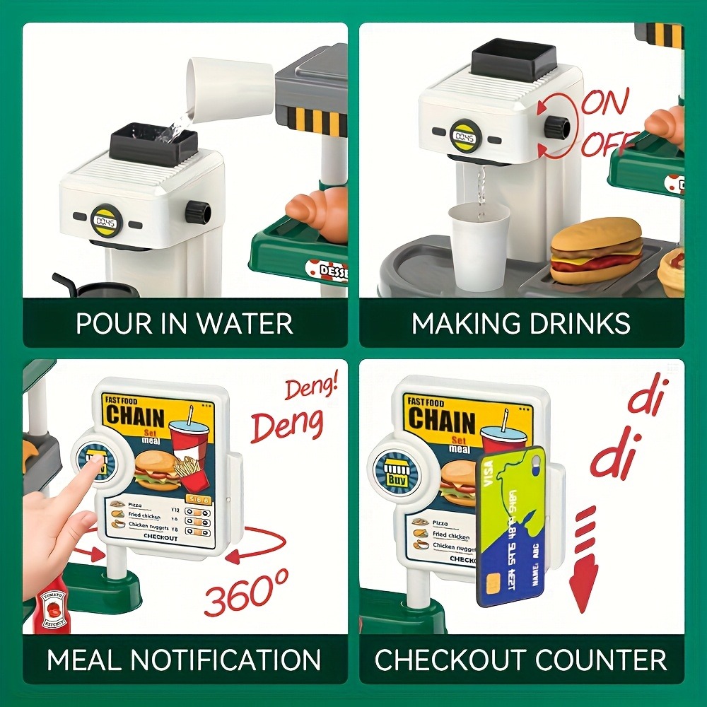 Spielzeug-Fast-Food-Laden mit  – Kids Education Store Bewertung und Preis