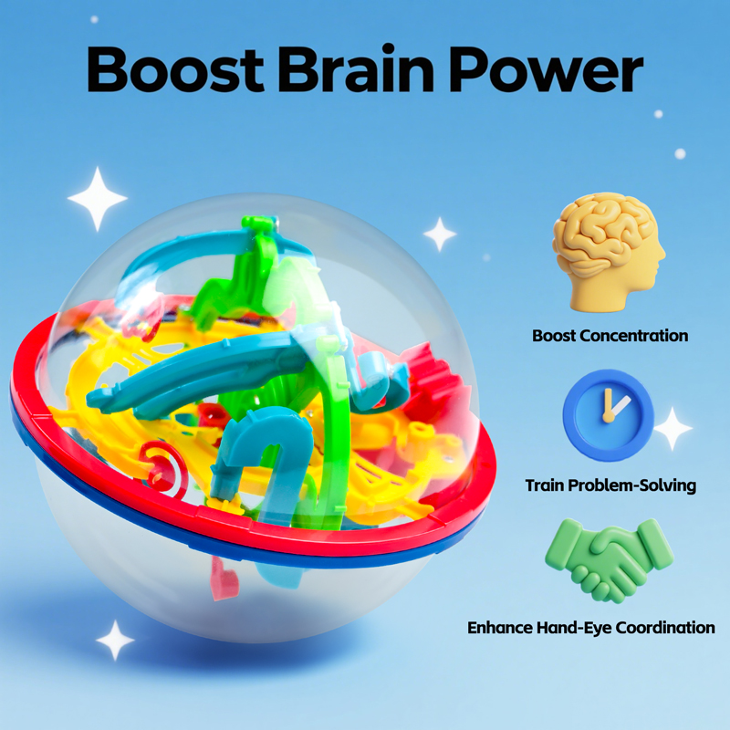 3D Magic Ball Labyrinth Brain  – Kids Education Level Bewertung und Preis