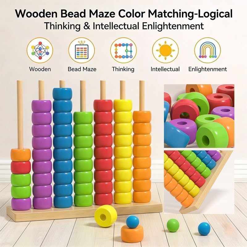 Holz-Abakus Montessori Lernspi – Kids Education Calculator Bewertung und Preis