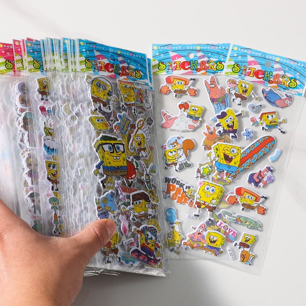 12er-Pack SpongeBob 3D-Aufkleb – Kids Education Movies Bewertung und Preis