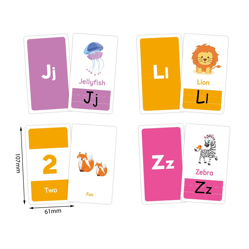 58 Stück Lernkarten 26 Buchsta – Flash Card Alphabet Bewertung und Preis