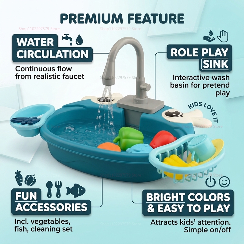 Interaktives Wasserspiel-Spülb – Kids Education Store Bewertung und Preis