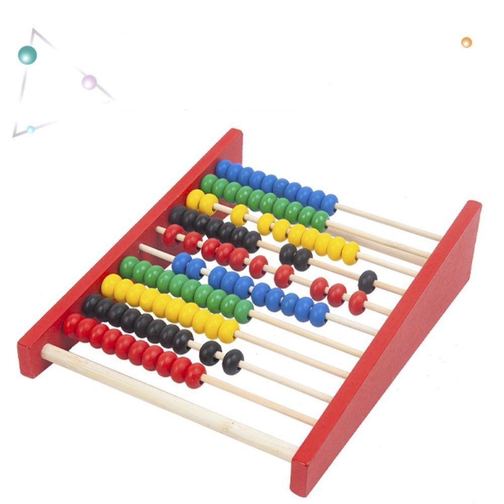 Holz Holz Abakus langlebig rot – Kids Education Calculator Bewertung und Preis