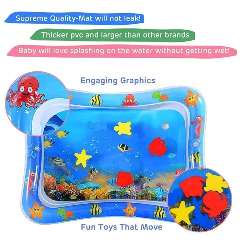 Baby Wasser Spielen Matte PVC  – Kids Education Rug Bewertung und Preis