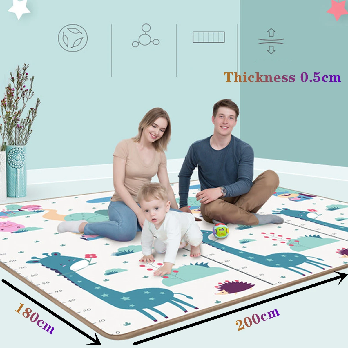 200x180cm Dicke 0,5cm Baby Spi – Kids Education Allowance Bewertung und Preis